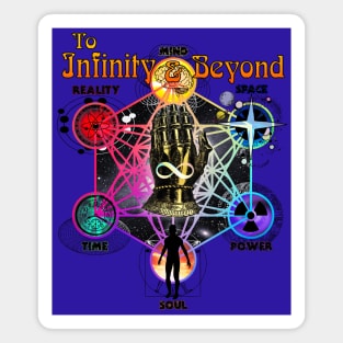 Beyond Infinite Magic Space Glove - Cosmic Psychedelic Tie Dye Magnet